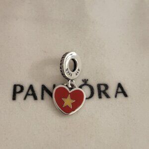 Pandora Vietnam Flag Exclusive Charm Sterling Silver Pendant